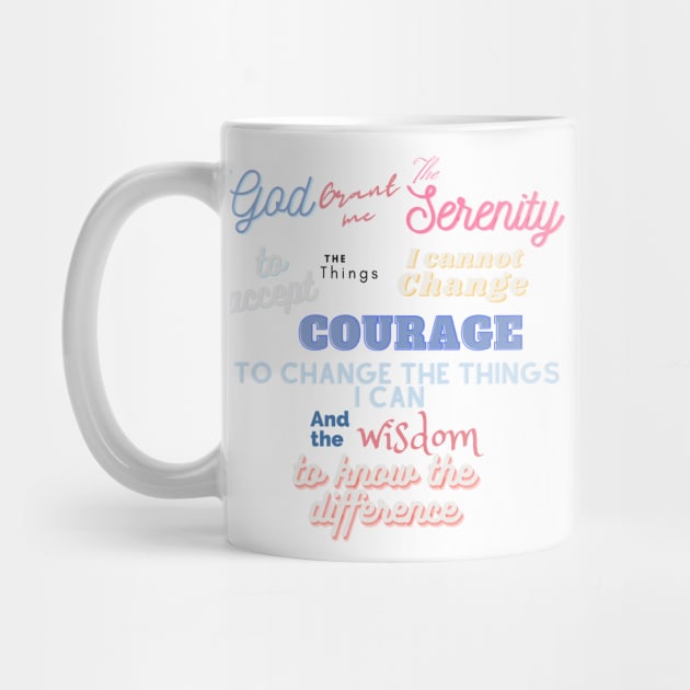 Colorful Serenity Prayer by Gifts of Recovery